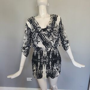 Twelfth Street by Cynthia Vincent Cathedral Print Mini Dress, VGUC, Size S
